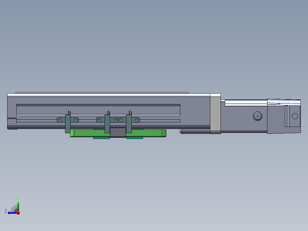 MTH丝杆半封闭模组MTH6M-BC-100W右视图
