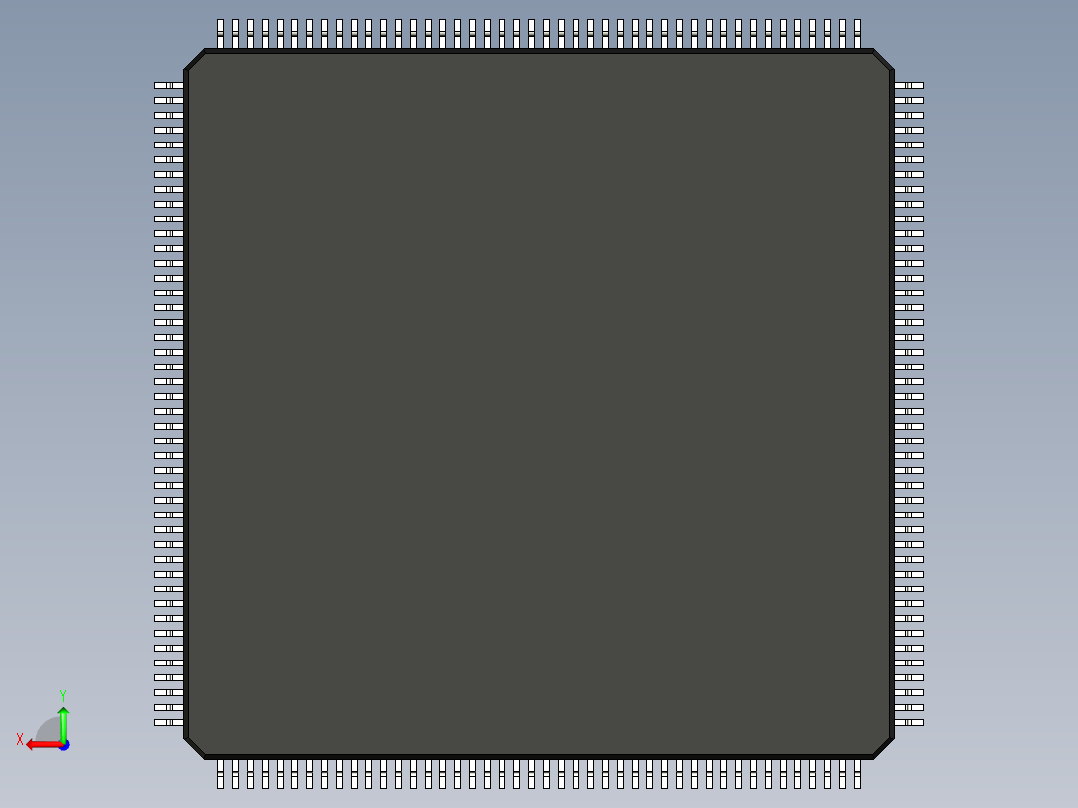 元器件3D封装LQFP176_FPT-176P-M0288后视图