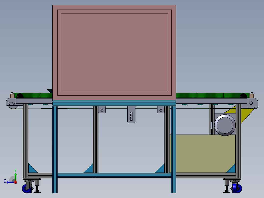 在线打螺丝设备、线体移动式打螺丝机右视图