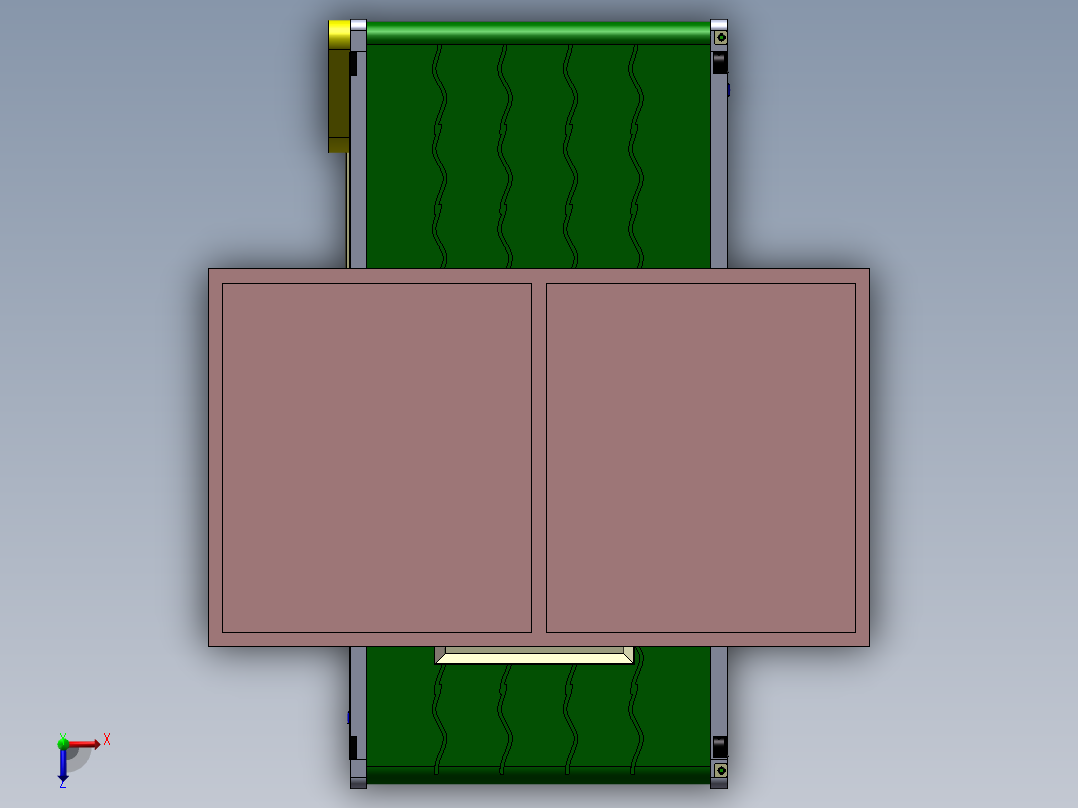 在线打螺丝设备、线体移动式打螺丝机俯视图