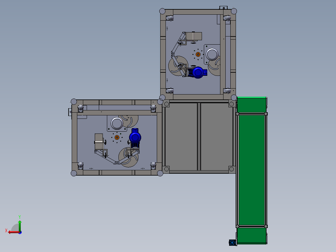 加油口自动上料焊接线sw21后视图