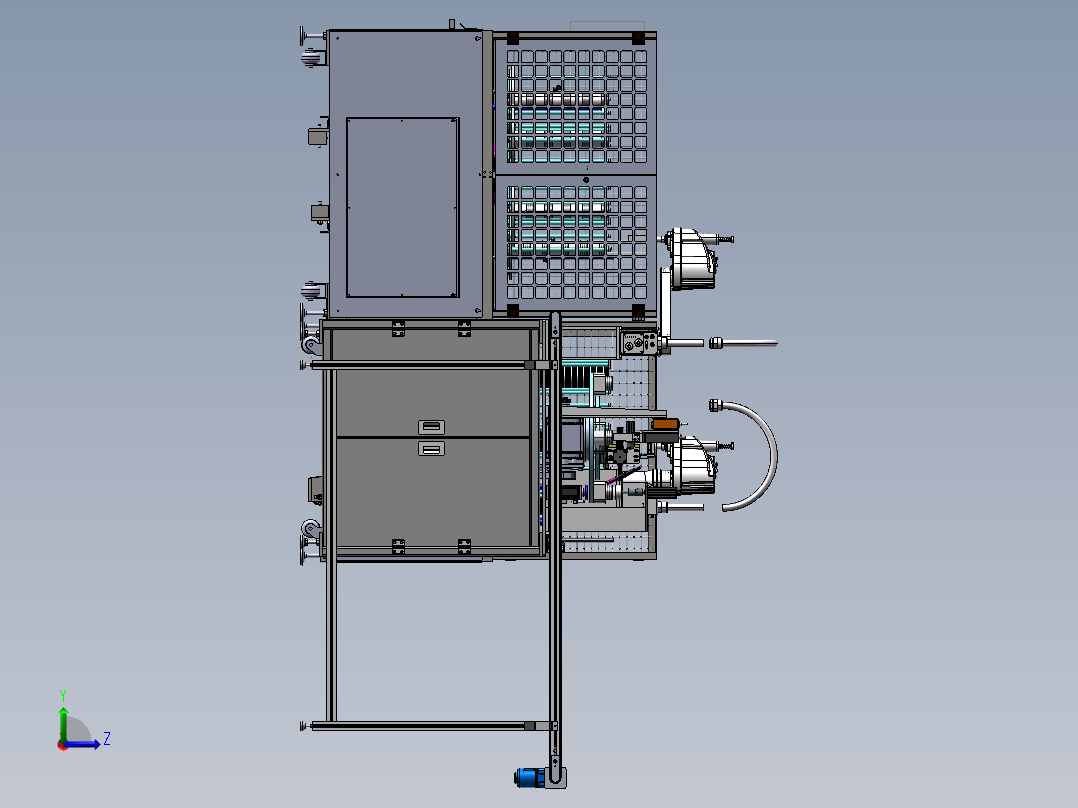加油口自动上料焊接线sw21左视图