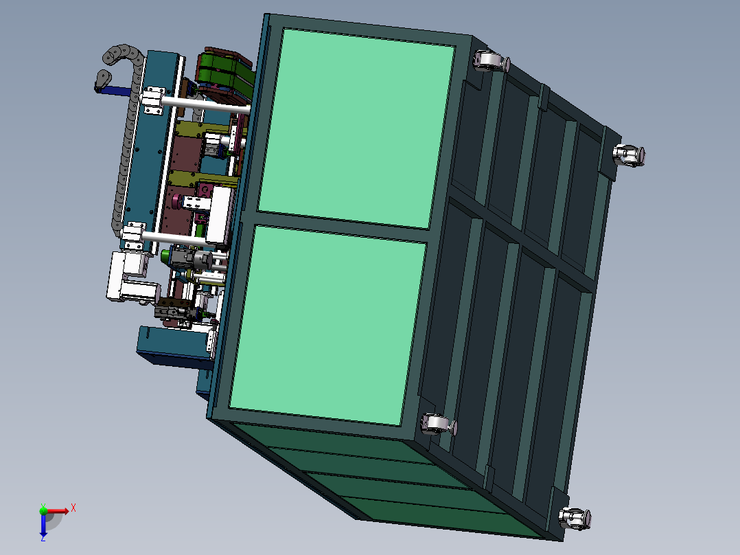 小方型电池入壳机sw18俯视图