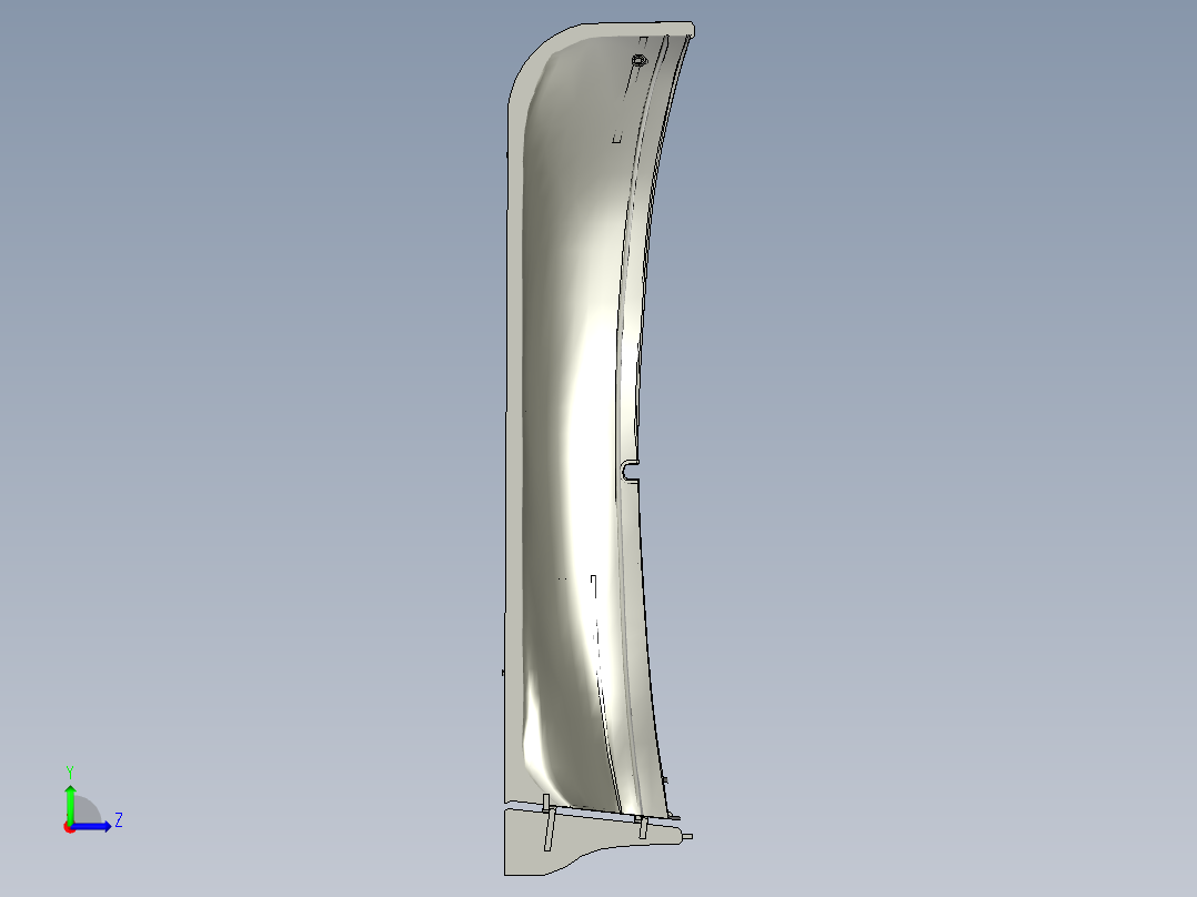 Jolle小船结构造型3D打印图纸 RHINO设计左视图