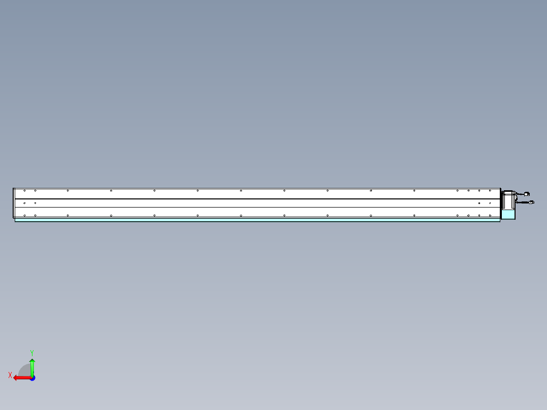 威洛博VBC同步带传动一无尘环境VBC14-L45-S1950-BLD-ZP40-C3后视图
