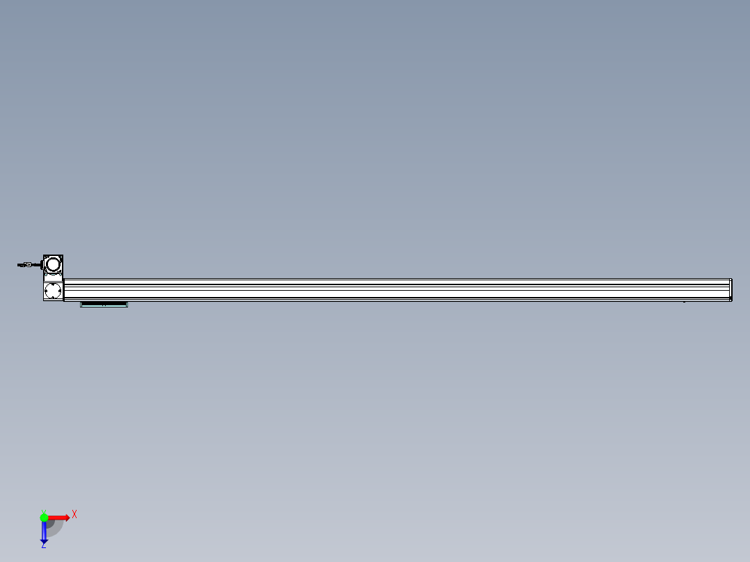 威洛博VBC同步带传动一无尘环境VBC14-L45-S1950-BLD-ZP40-C3俯视图