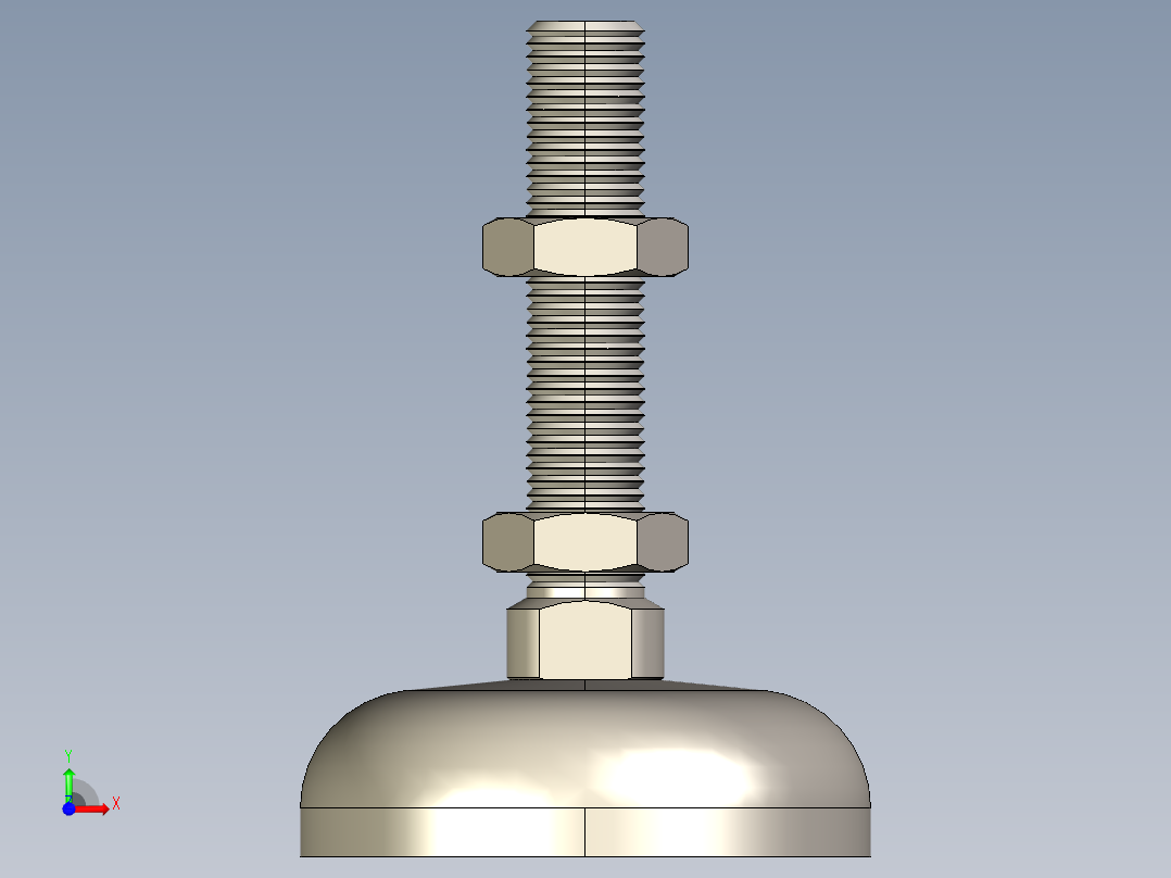 型材-KJN M12 _8 HINGED FOOT KJN511893M前视图