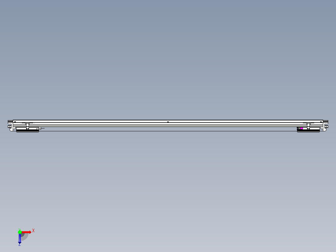 威洛博VL系列直线电机模组-2VL14S2-S1800俯视图