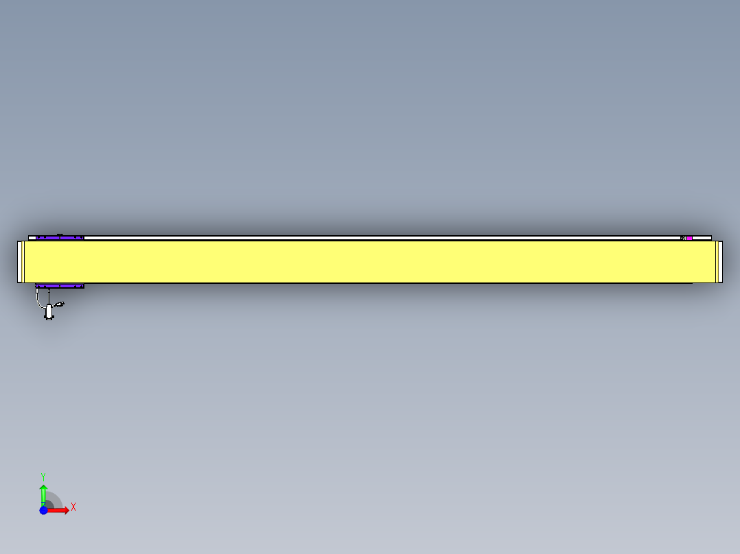 威洛博VL系列直线电机模组-VL14S2-S2050前视图