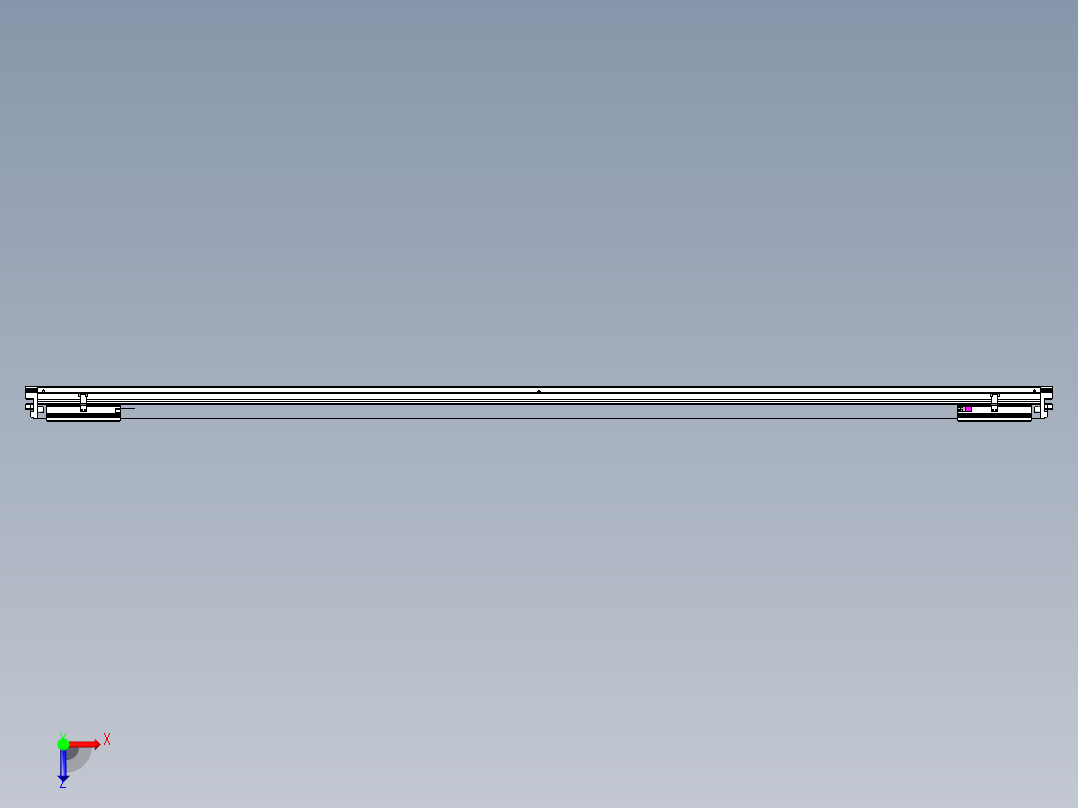 威洛博VL系列直线电机模组-2VL22H3-S2350俯视图