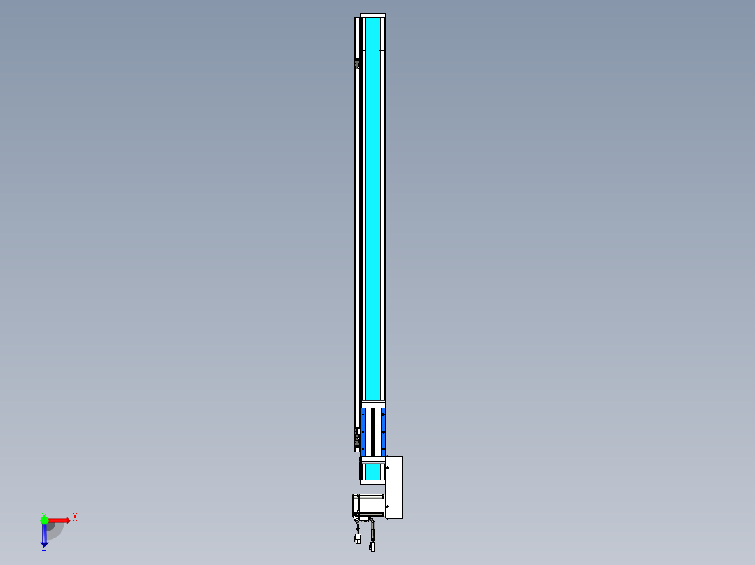 威洛博LB.GB同步带传动--欧规系列LB6A-L65-S950-BL俯视图