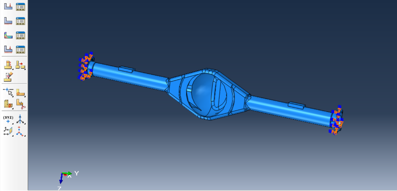 驱动桥壳有限元分析610850