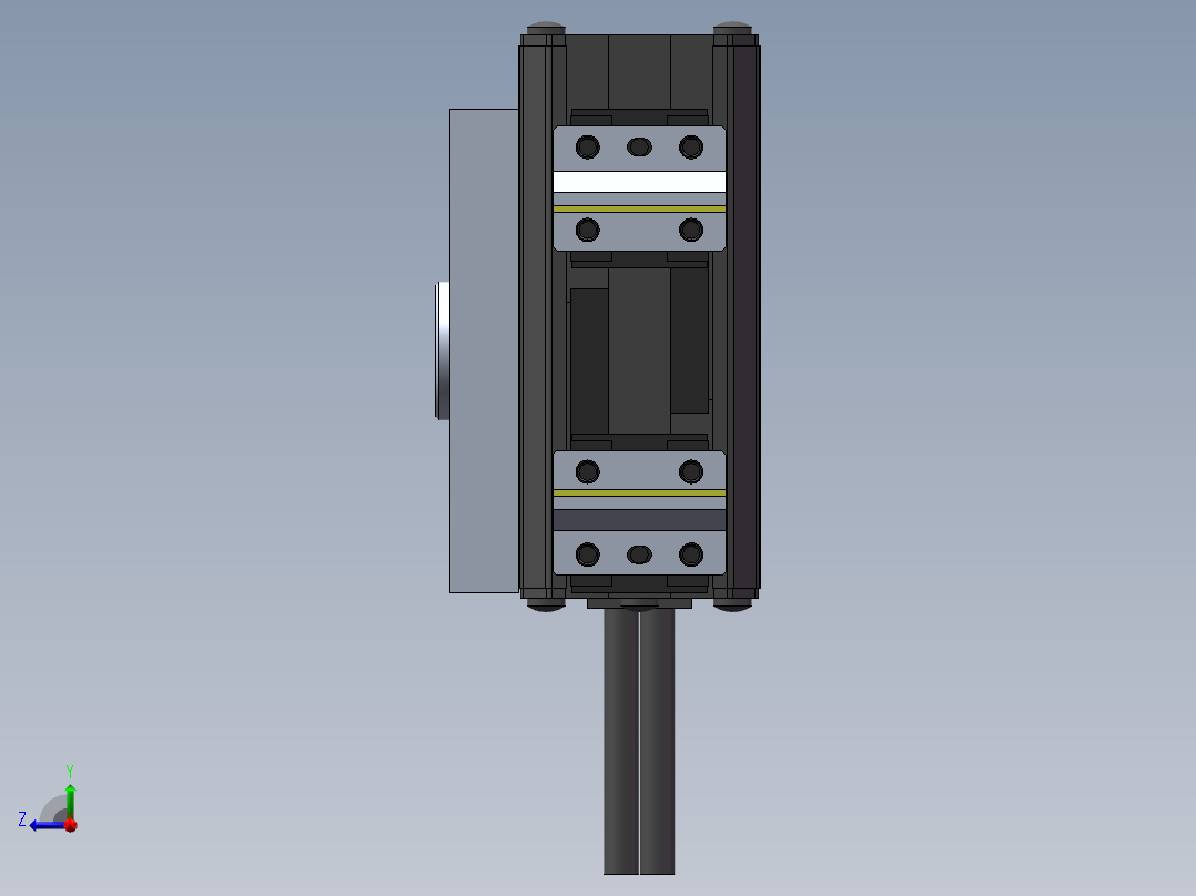 机械手电夹爪右视图