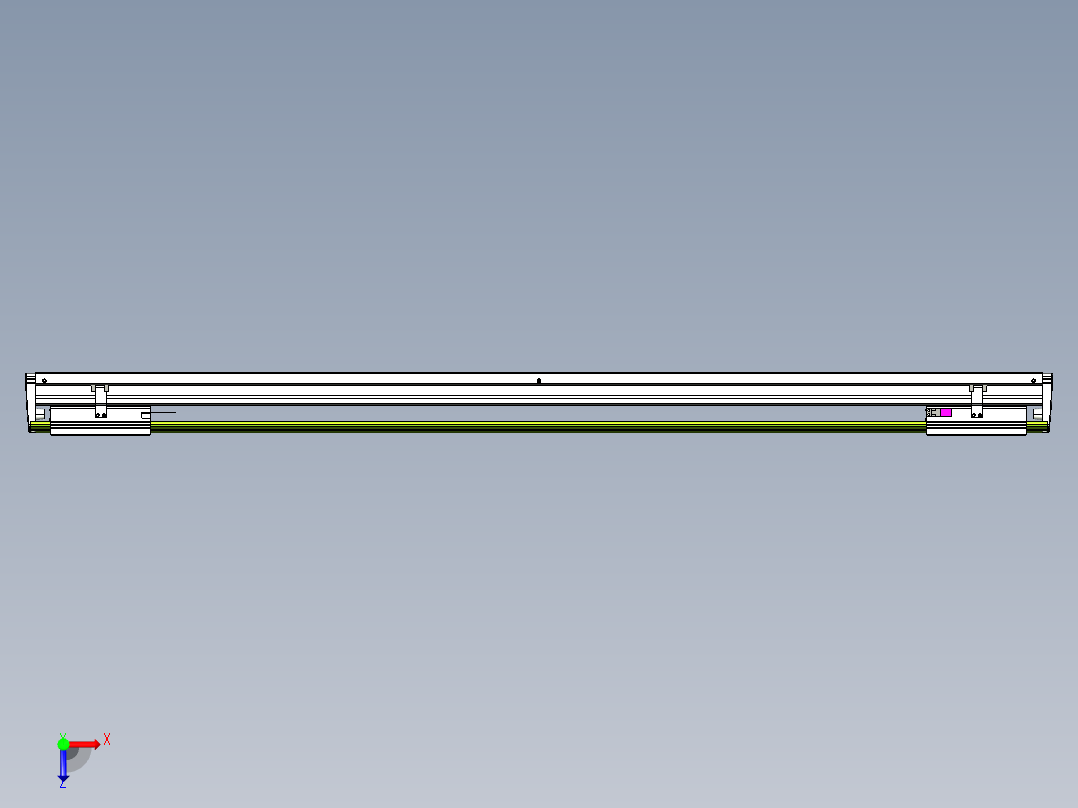 威洛博VL系列直线电机模组-2VL22H2-S1200俯视图