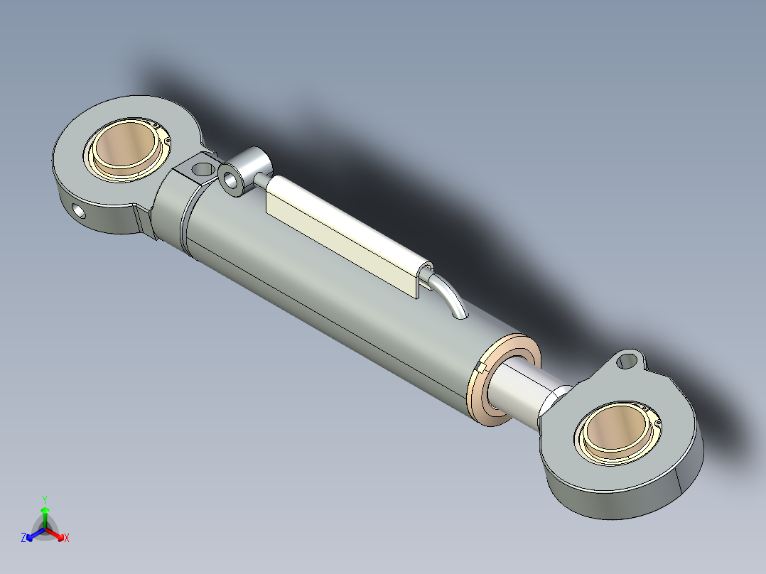 液压缸正等轴测图