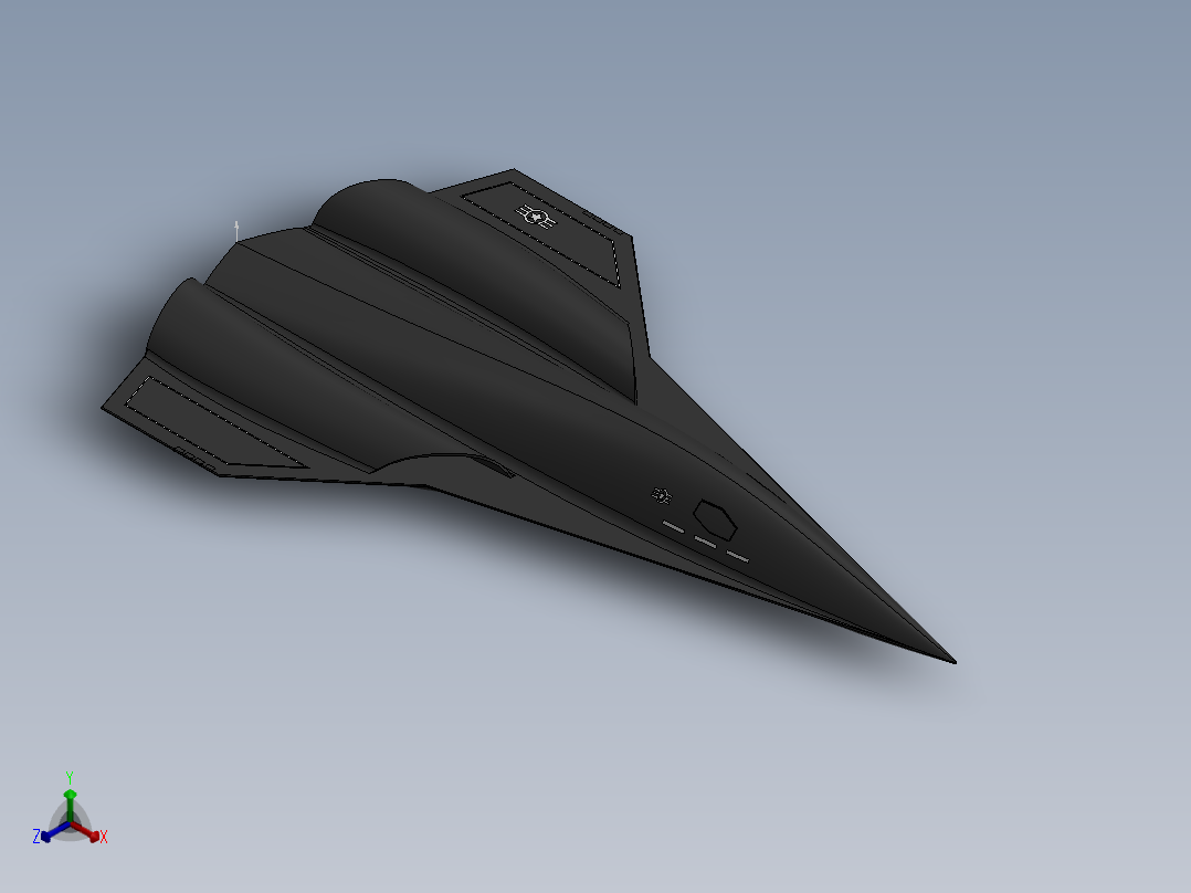 第六代战斗机NGAD正等轴测图