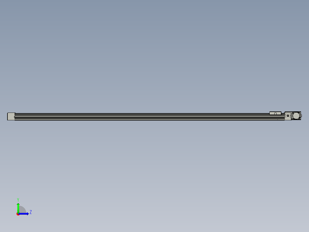 威洛博直线电机模组EB4-L40-S1900-BL-57-MS3左视图