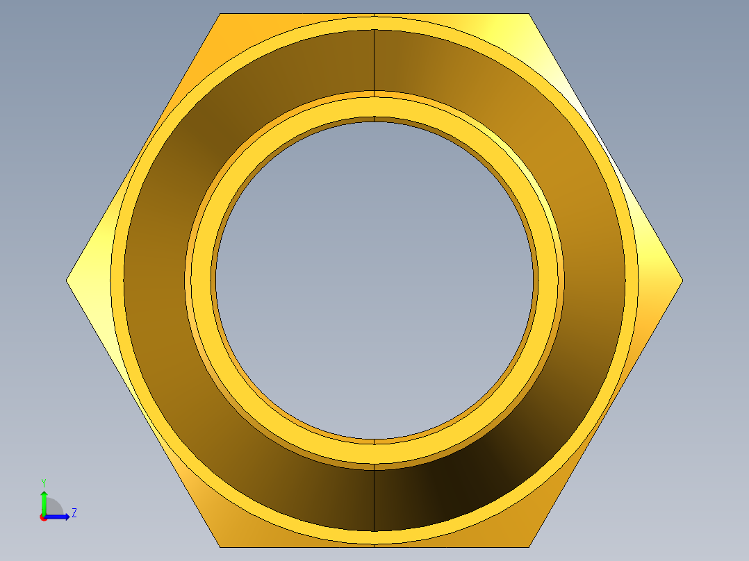 扩口式工业通用硬管接头Shorter Nut 41FX-10左视图