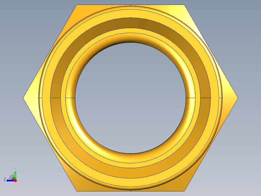 扩口式工业通用硬管接头Shorter Nut 41FX-10右视图