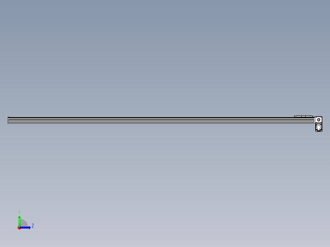 同步带全封闭直线模组TPA-HCB-14D-120-L2800-RP-C-P40-N3左视图