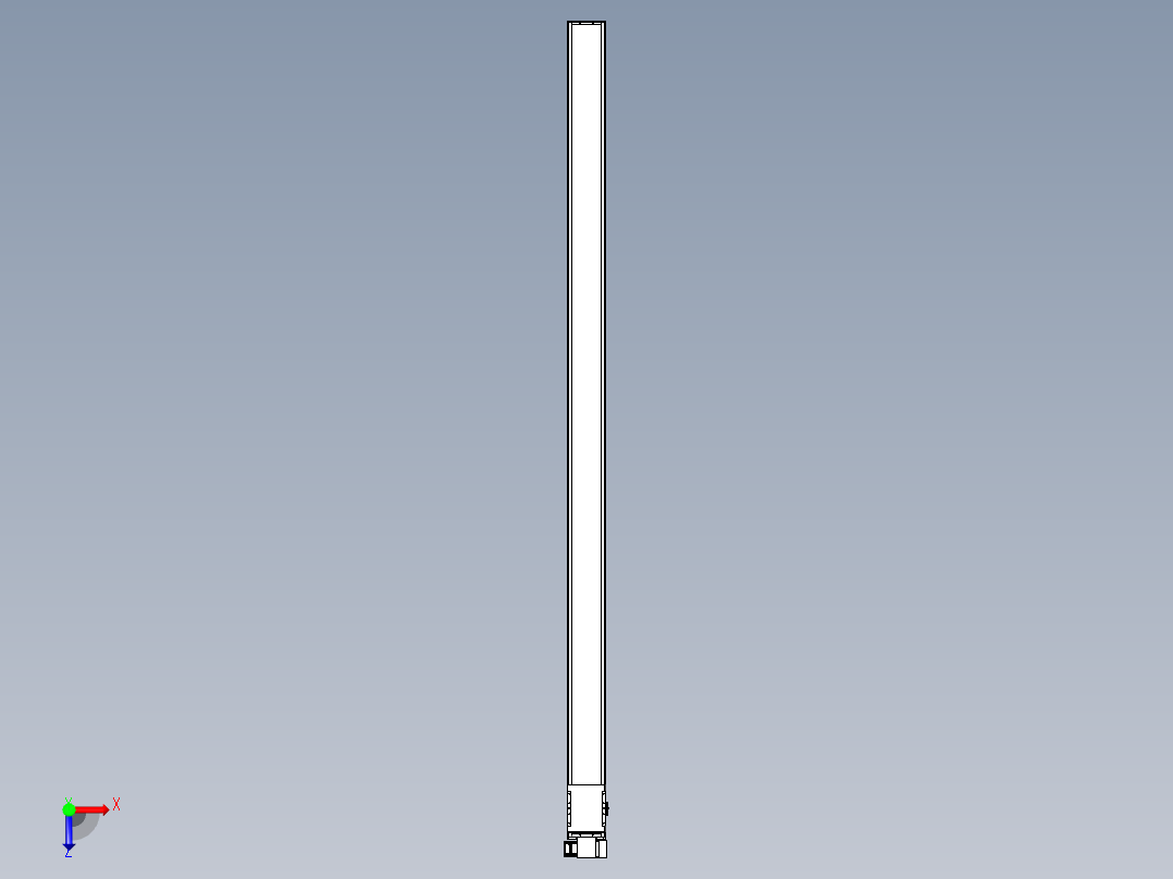 同步带全封闭直线模组TPA-HCB-14D-120-L2800-RP-C-P40-N3俯视图