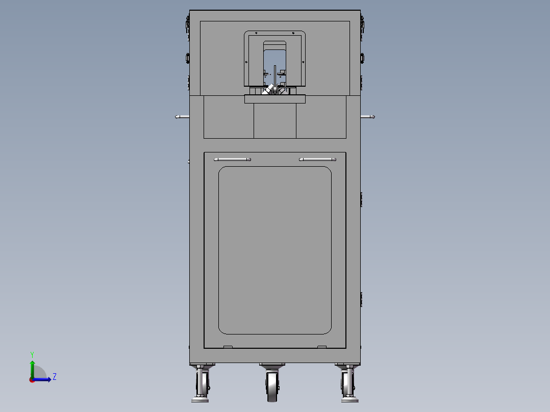 电子板卡清洗设备左视图