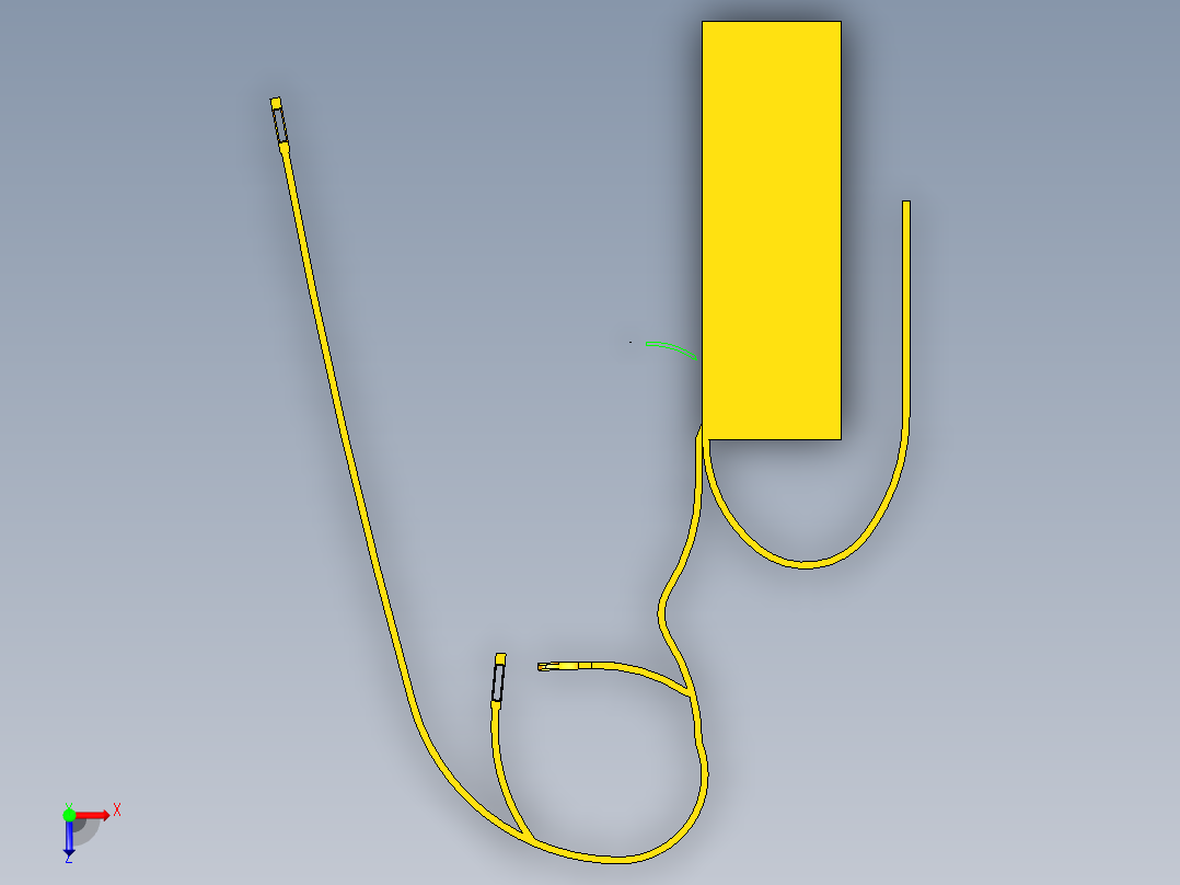 UG机器人腿骨骼俯视图
