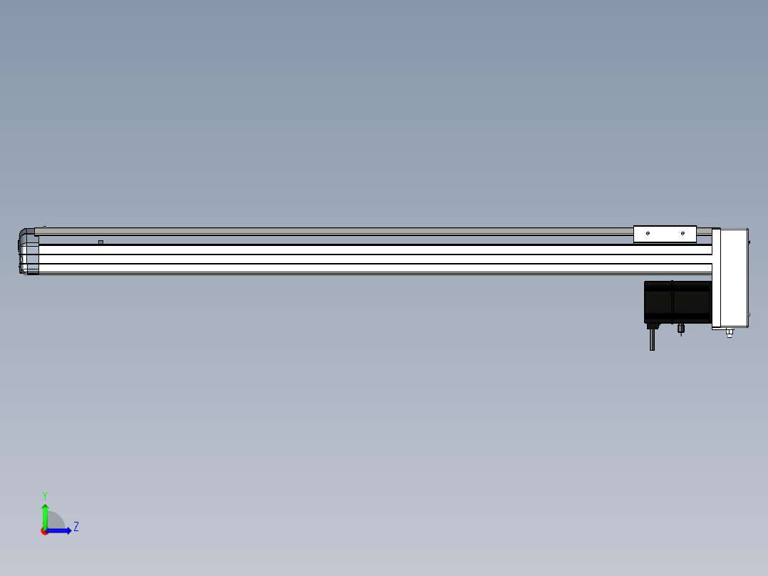 Toyo东佑达直线模组-ETH12-800-BM-200W左视图