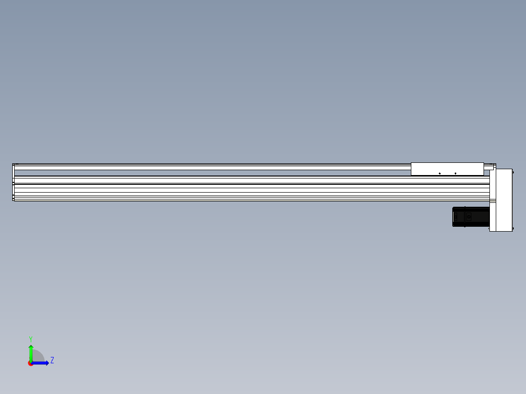 Toyo东佑达直线模组-ETH22-1200-BM-400W左视图