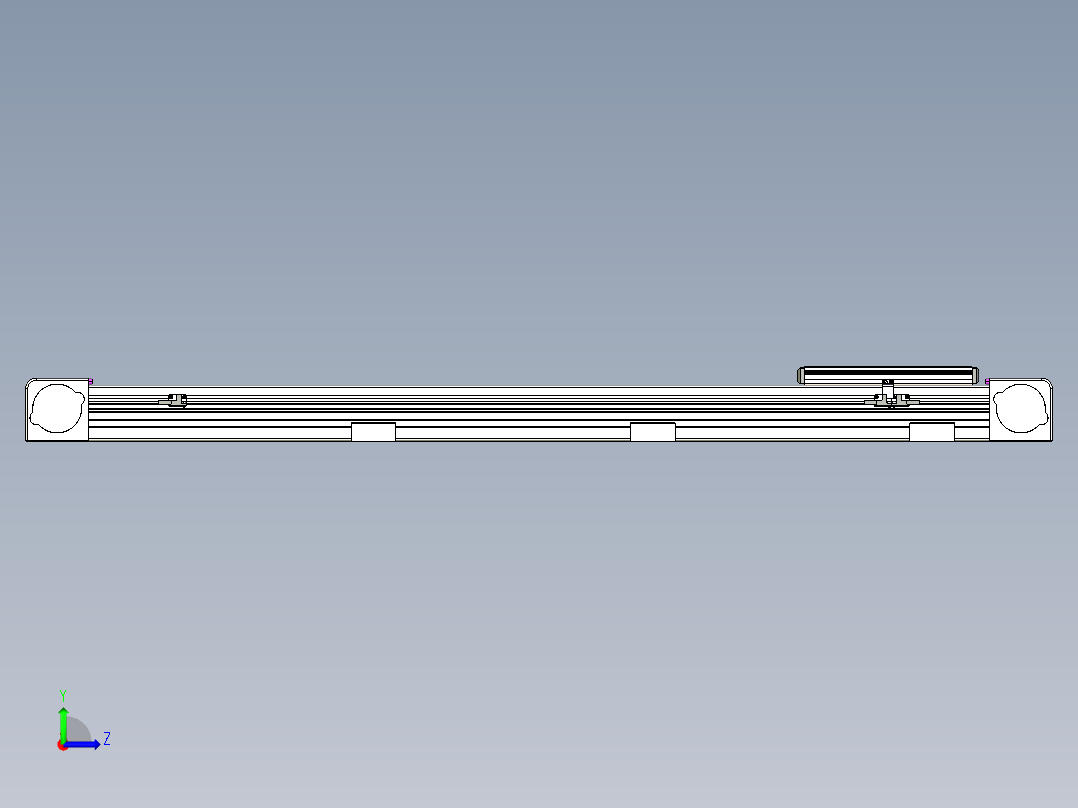 同步带滑台-欧规B8H-L176-S1000-L-ZP40-D3-N5左视图