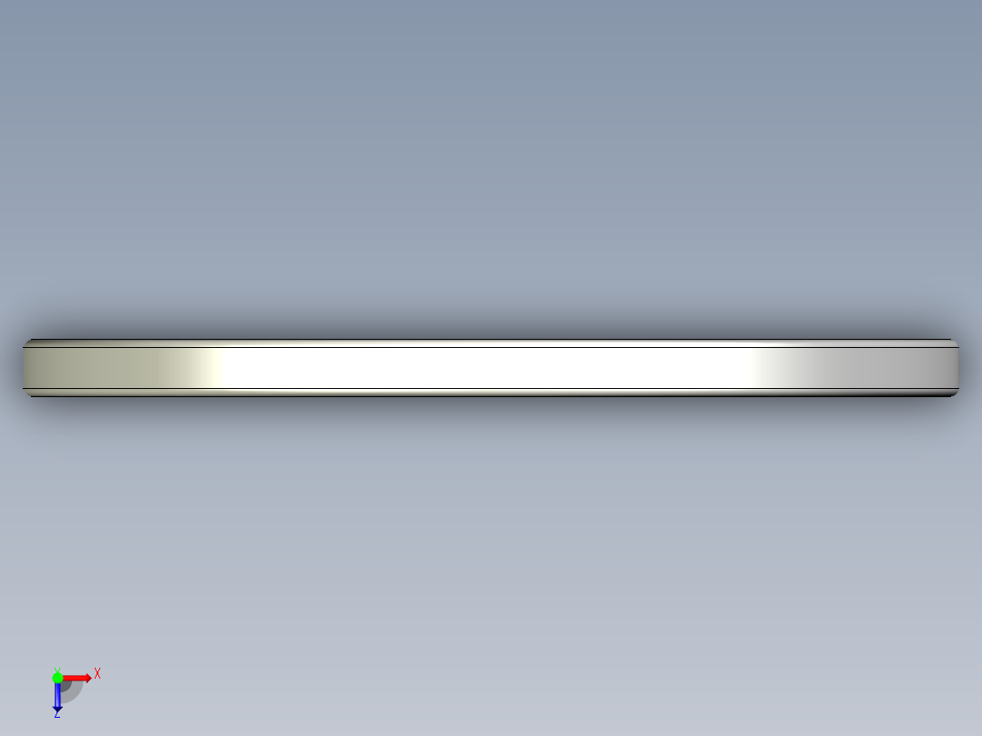 C型扣環(軸用)5507-3D多系列多零件图纸模型俯视图