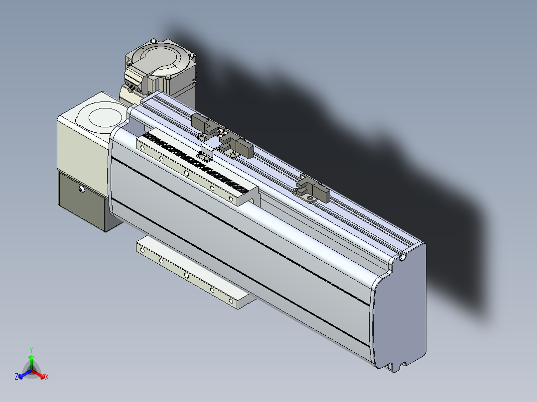同步带滑台-半封闭B13H-L45-S100-LD-P40-D3