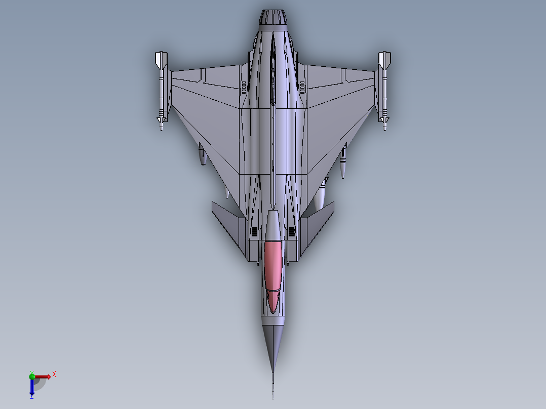 飞机1 (12)俯视图