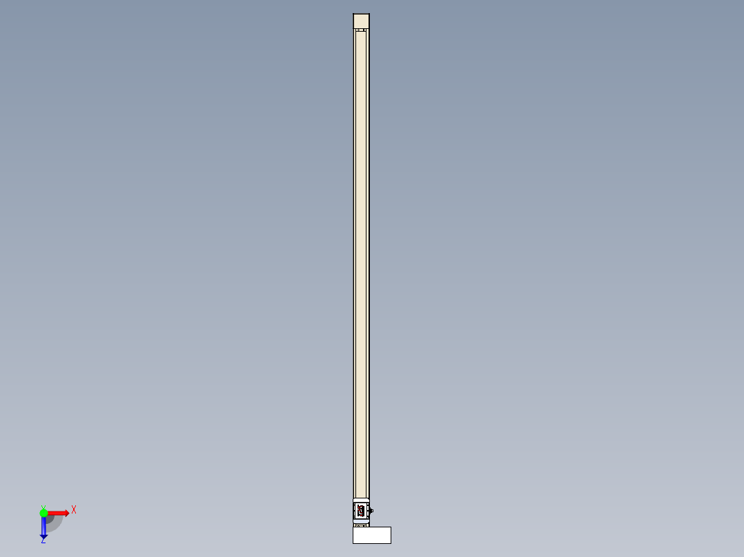 同步带全封闭直线模组TPA-HCB-65S-90-L1800-MR-C-P10-N3俯视图