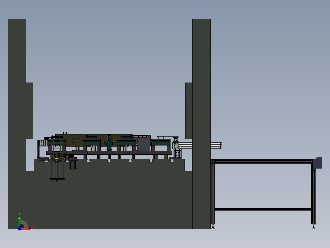 模内搬运 3D模型前视图