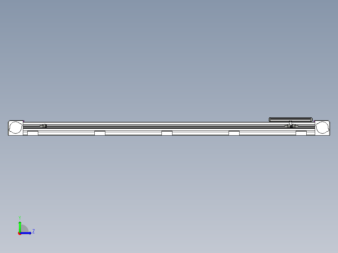 同步带滑台-欧规B8-L176-S1450-L-ZP40-D3-N5左视图