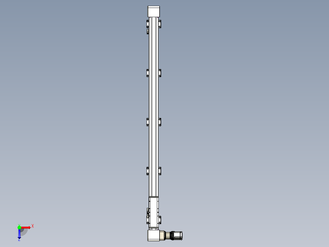 同步带滑台-欧规B8-L176-S1450-L-ZP40-D3-N5俯视图
