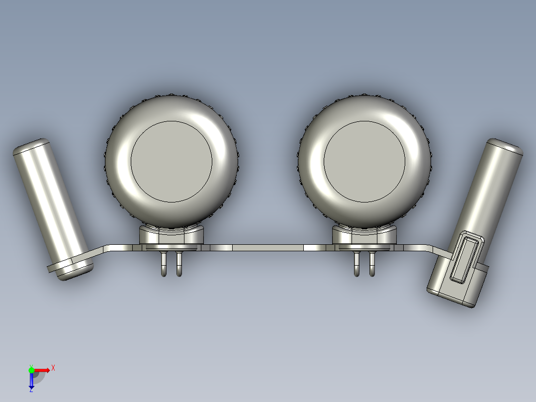 电池动力水下摩托车双推力动力俯视图