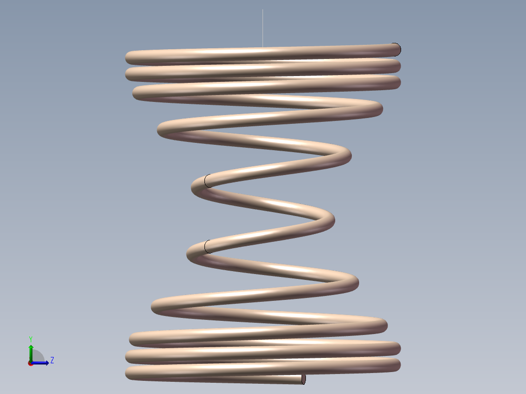 变距变径弹簧模型左视图