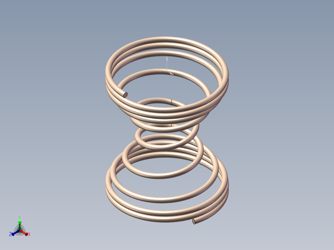 变距变径弹簧模型正等轴测图