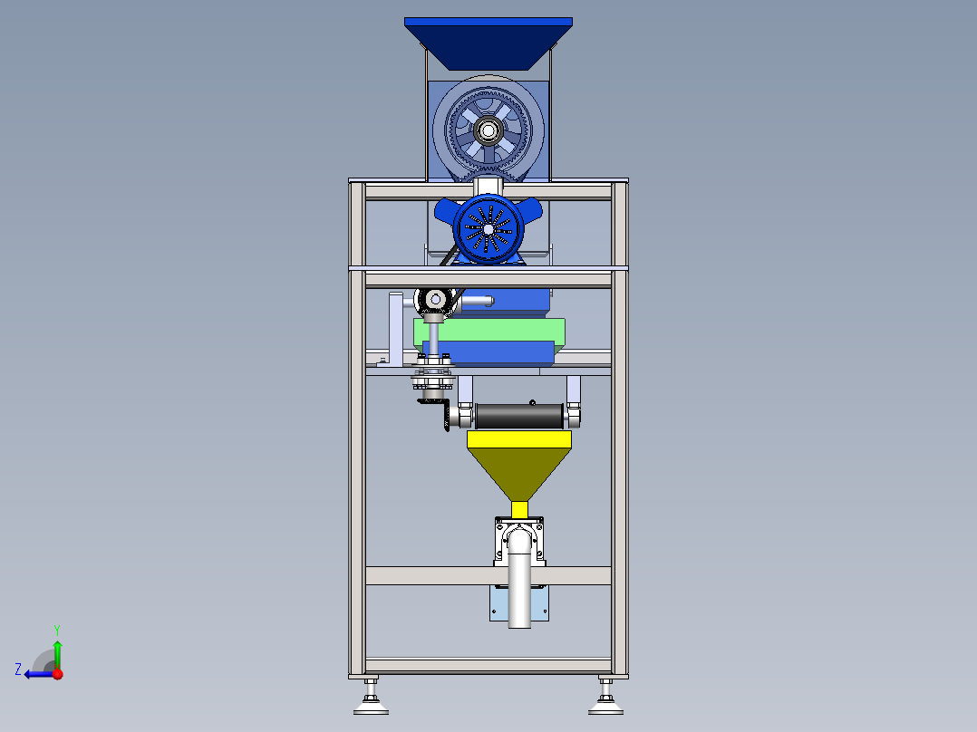 秸秆粉碎打包机-0430右视图