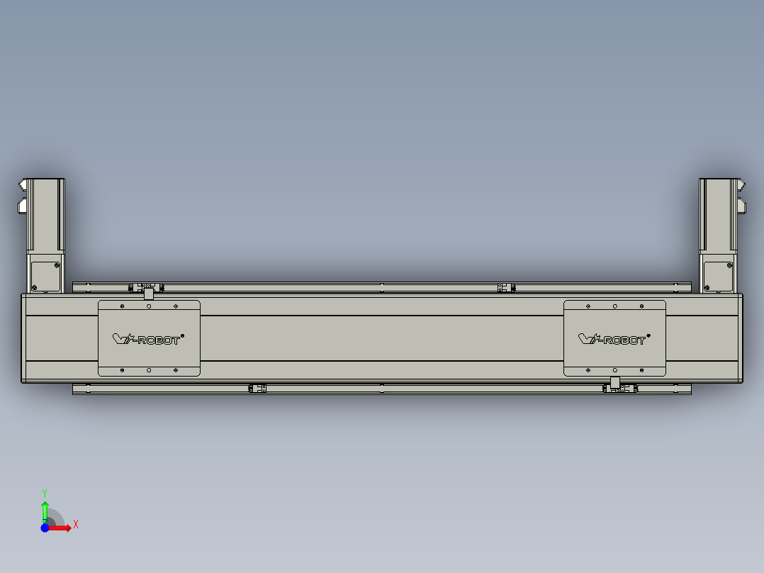威洛博双电机滑台-VBC14S2-L100-S550-BLR-P40-C6前视图