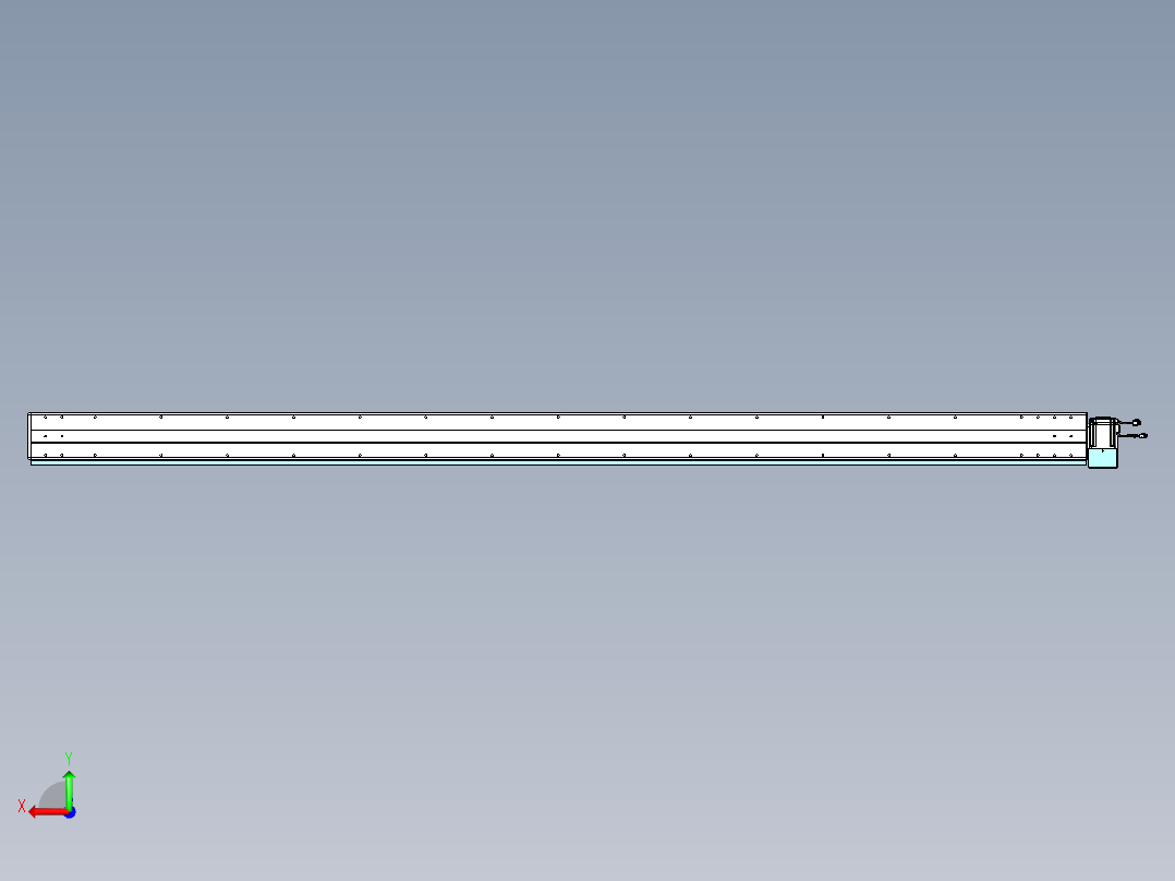 威洛博VBC同步带传动一无尘环境VBC14-L45-S2900-BLD-ZP75-C3后视图