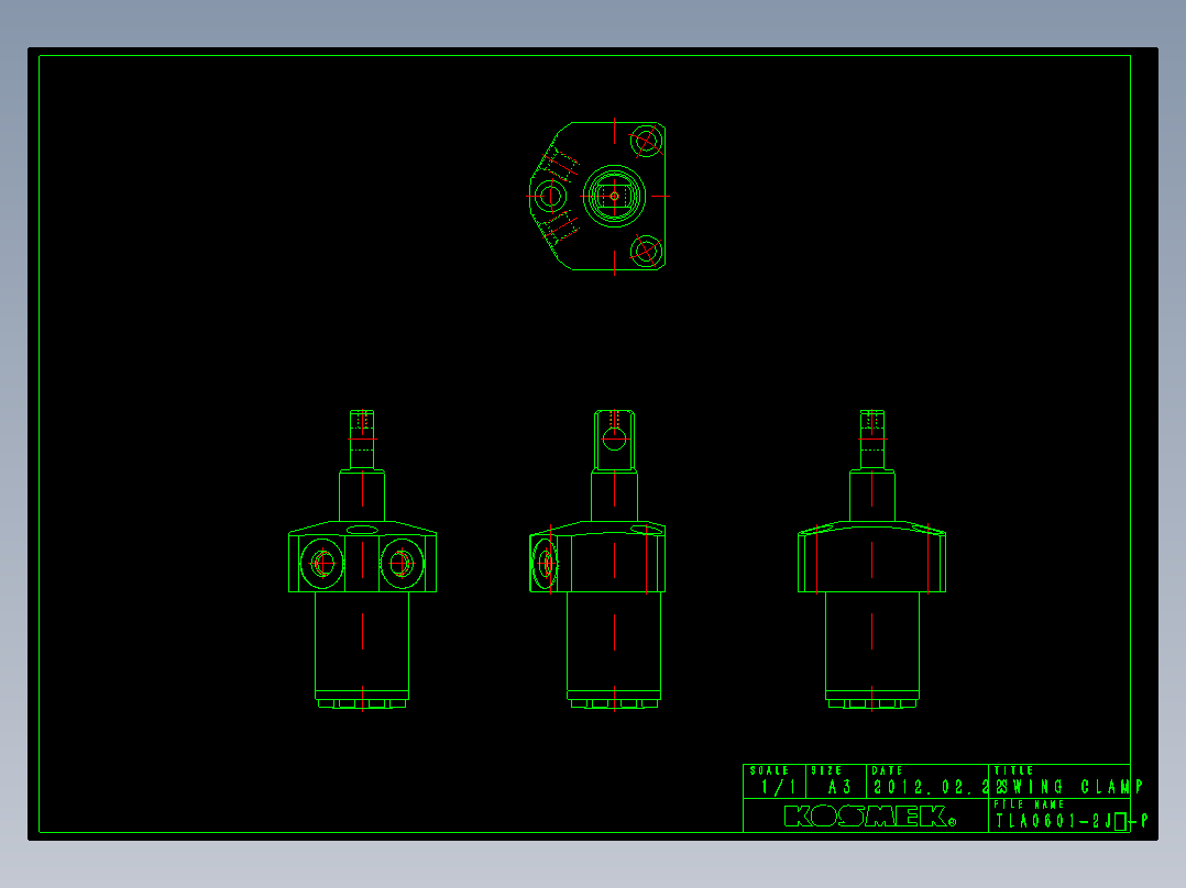 KOSMEKTLA0601-2Jx-P多系列多零件图纸模型