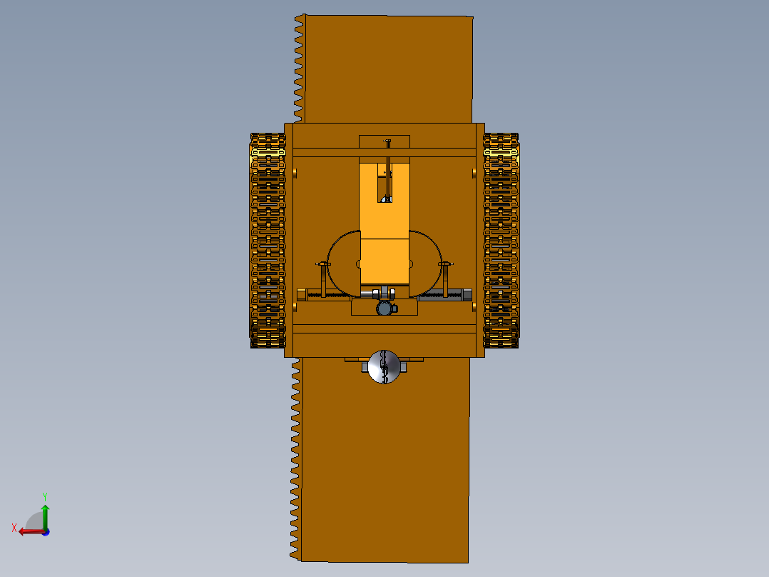 种植机器后视图