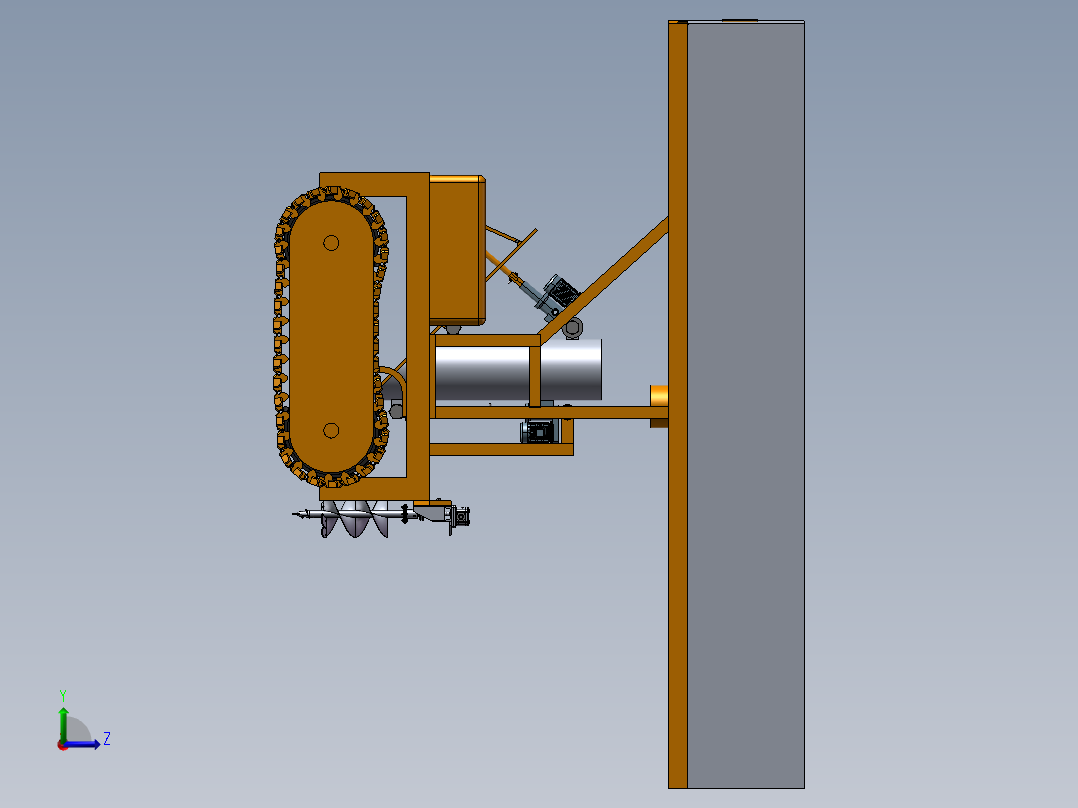种植机器左视图