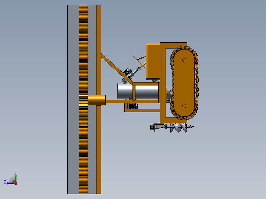 种植机器右视图