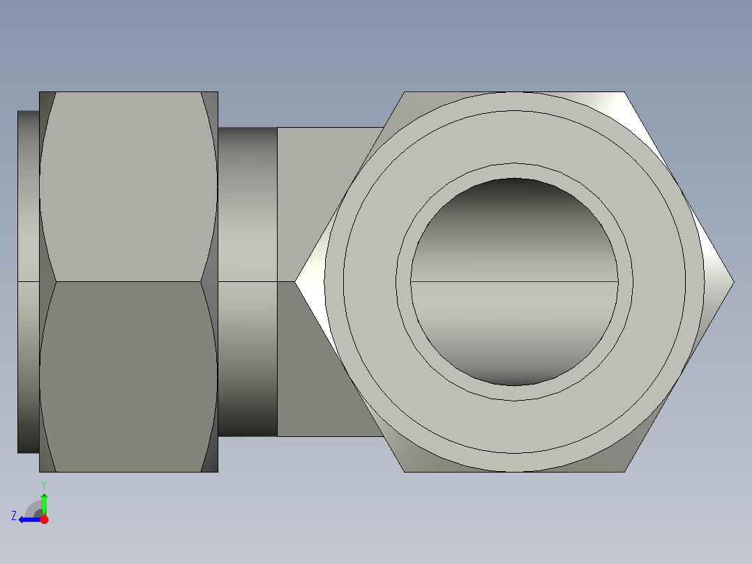 卡套式工业通用硬管接头20_ebu-s右视图