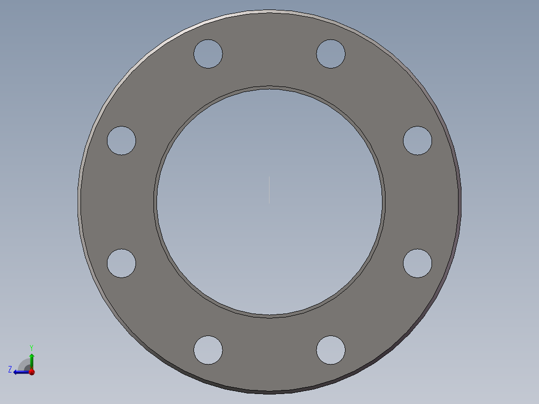 DN125不锈钢法兰 右视图