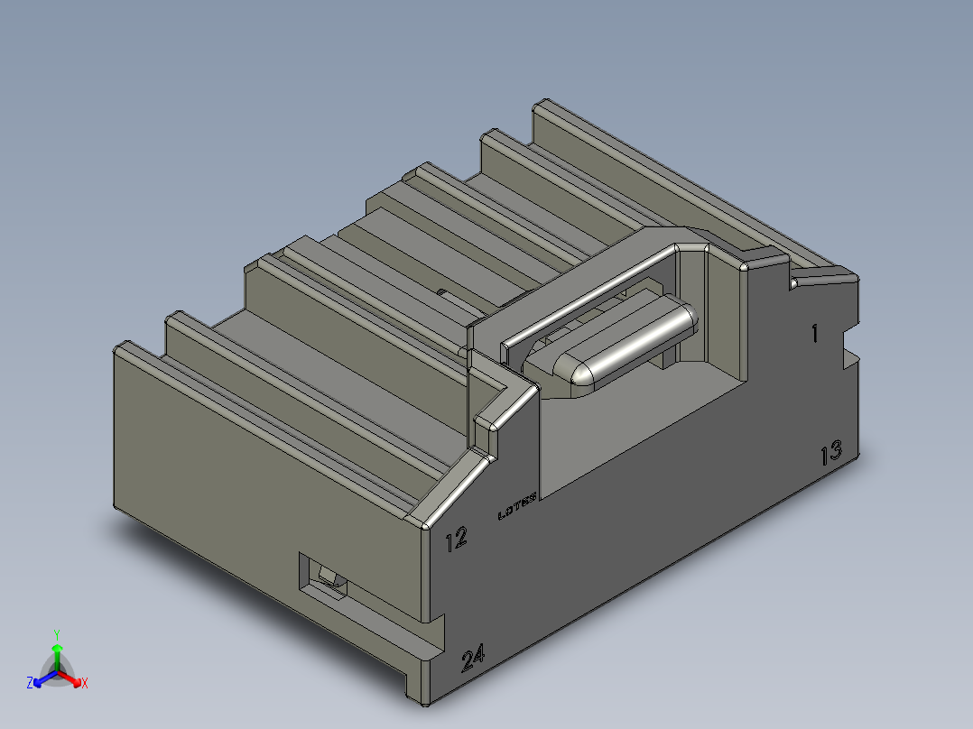 连接器AAUS01AS0-024K0114正等轴测图